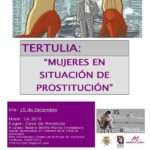 Cartel tertulia Centro de la Mujer de Herencia