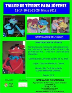 Títeres 2012 Taller de Títeres Juventud Herencia 2012
