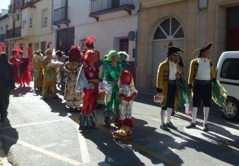 Alguno de los grupos y peñas oferentes del Carnaval de Herencia 2013