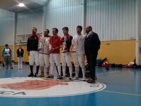 Podium campeonato regional de esgrima celebrado en Cuenca