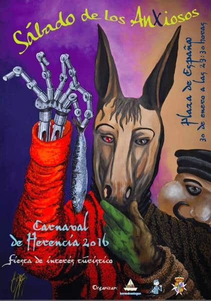 Cartel Carnaval de Herencia Sabado de los Ansiosos 2016