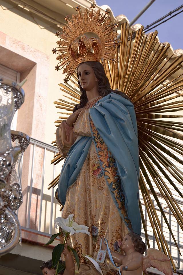 Procesión de la Inmaculada Concepción de Herencia 2015. Fotografía de Carmen Ramos