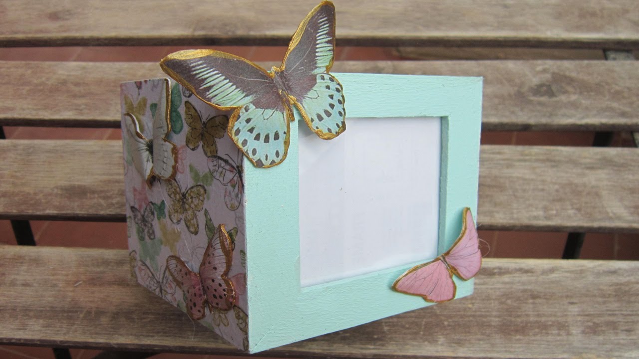 Portalápices con decoupage en relieve con goma eva