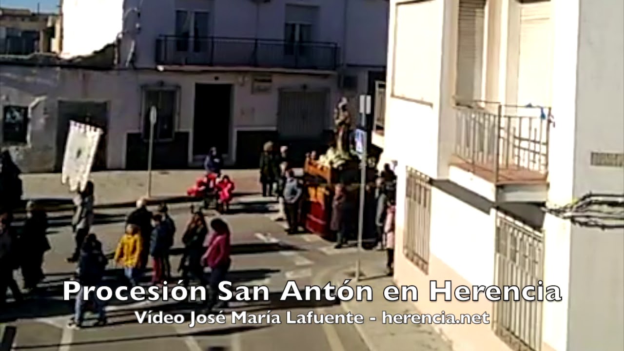 Procesión de San Antón 2018 en Herencia