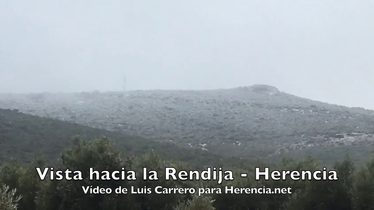 Nieve en Herencia en zona de Rendija y Navajo