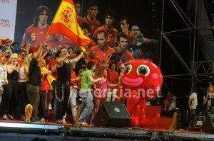 Herencia estuvo con 'La Roja' en la celebración oficial 3