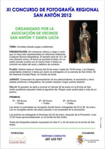 cartel concurso fotográfico San Antón cartel concurso fotográfico San Antón 2012