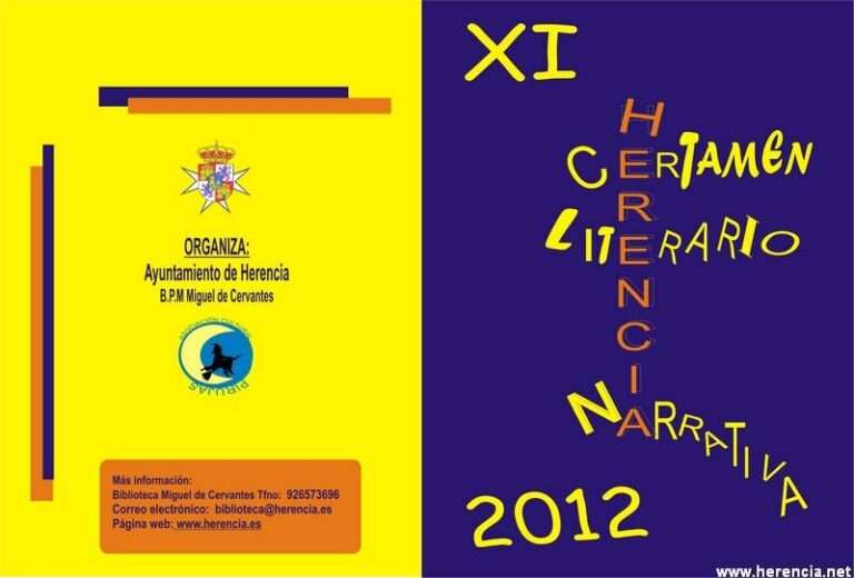 Bases del Certamen de Narrativa 2012