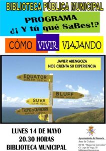 Cartel vivir viajando