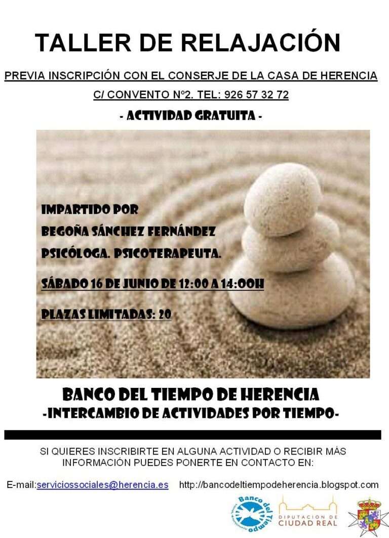 Cartel Taller de Relajación