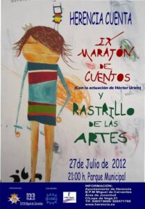 Cartel Maraton IX Maraton de Cuentos y Rastrillo de las Artes de Herencia 2012