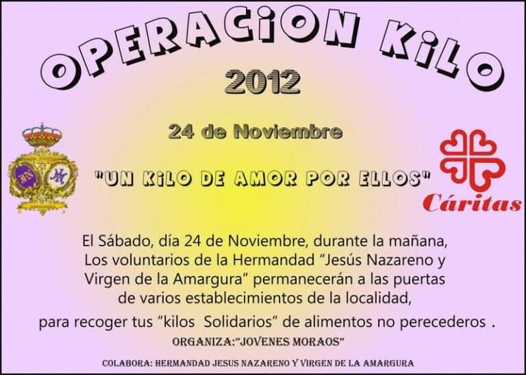 Cartel de la Operación Kilo 2012 en Herencia