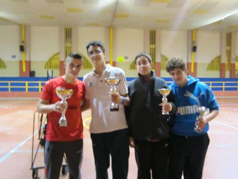 Ganadores del IV Campeonato de Ping-Pong Joven de Herencia