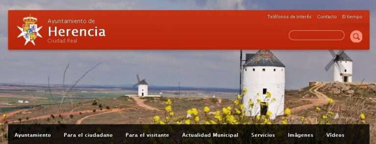 Web municipal del ayuntamiento de Herencia