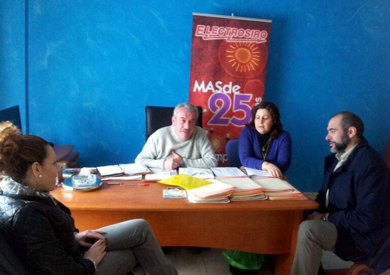 Jesús Fernández y Gema Pilar López visitan la empresa Electrosiro