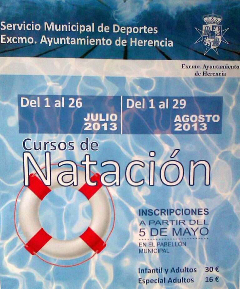 Herencia_cartel Cursillos de natación 2013