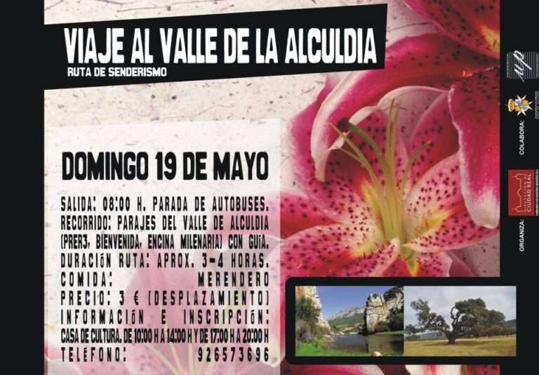 Cartel viaje al Valle de Alcudia