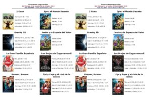 cartelera de cinemancha del  04 al 10 de octubre