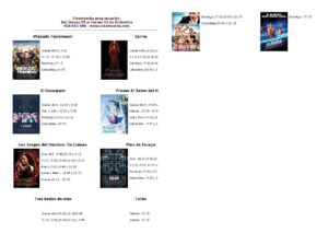 cartelera cinemancha del jueves 5 al jueves12  ESTA ES LA QUE VALE