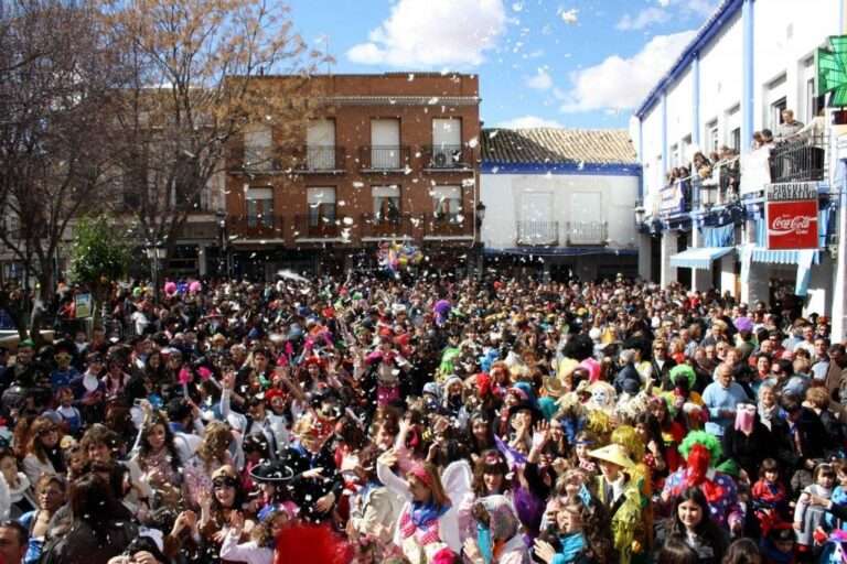 Imagen de archivo de la primera edición del flashmob del Carnaval de Herencia
