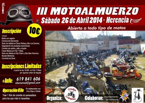 cartel III motoalmuerzo Herencia 2014