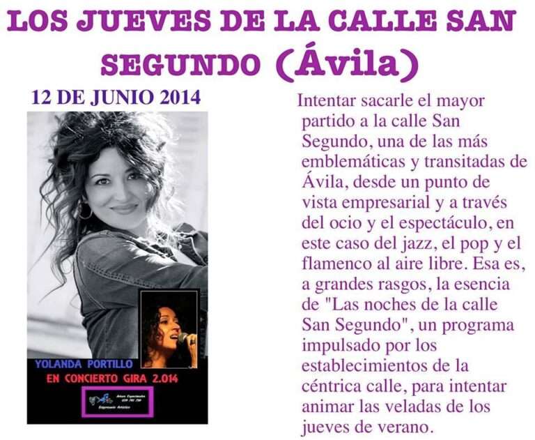Concierto de Yolanda Portillo en Ávila