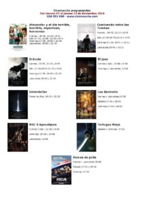 CARTELERA  DEL 07 AL 13 DE NOVIEMBRE