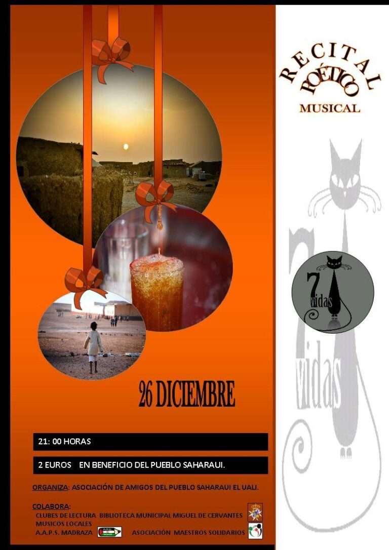 Recital poético-musical en apoyo al pueblo saharaui en Herencia
