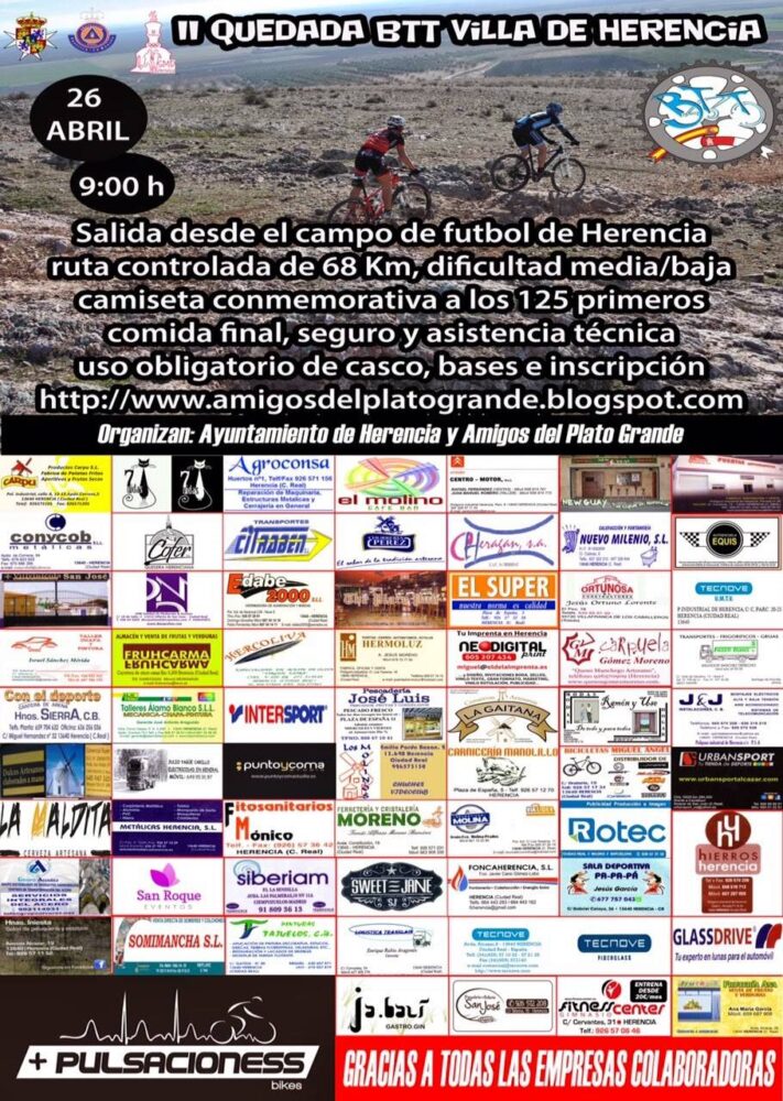 Segunda Quedada Cicloturista BTT Villa de Herencia