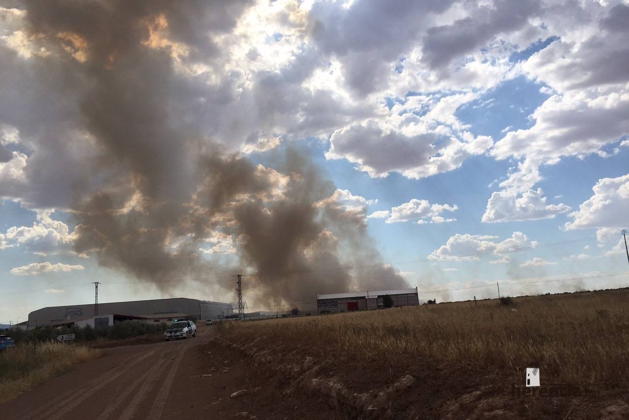 Guardia Civil en Incendio en Herencia (Ciudad Real)