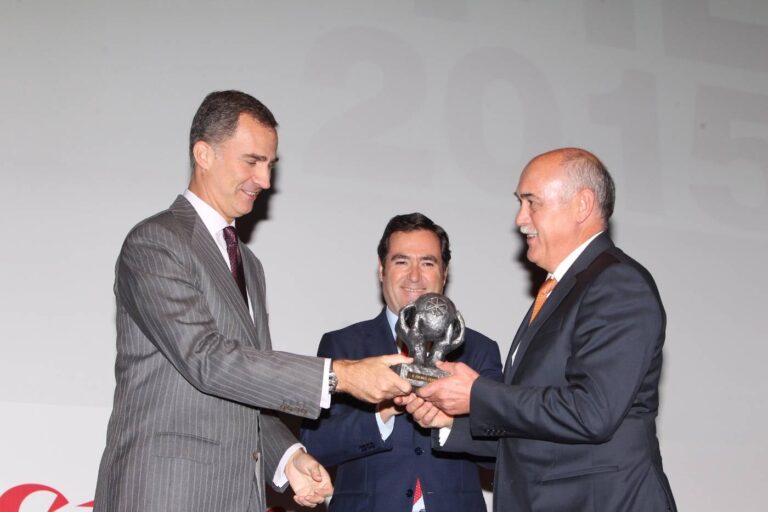 Rey Felipe y Antonio Ramirez de Tecnove Security en Herencia