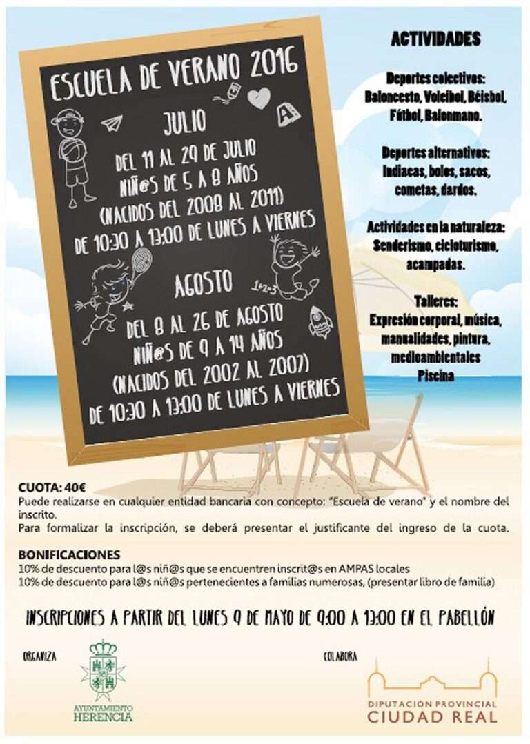 Escuela de Verano en Herencia