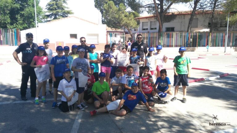Educación Vial en los colegios por la Policía Local de Herencia