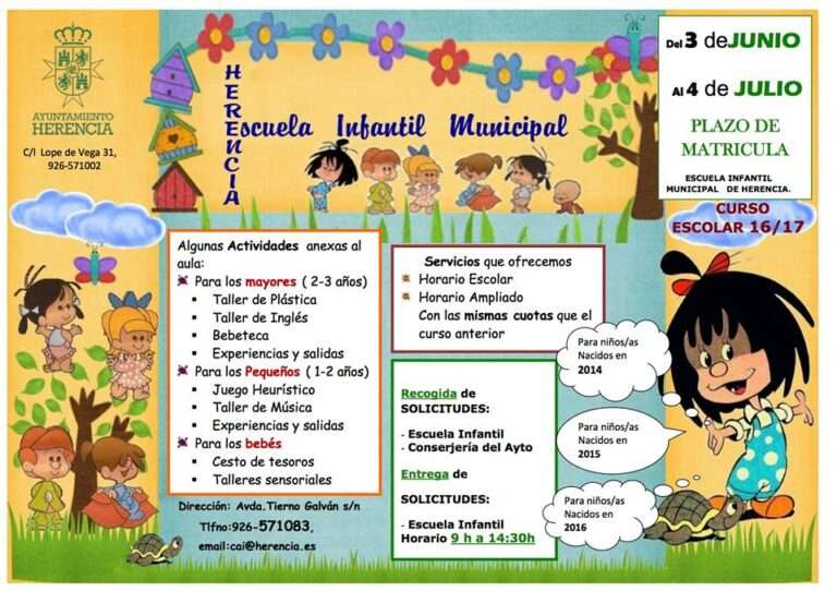 Escuela infantil municipal curso 2016 2017