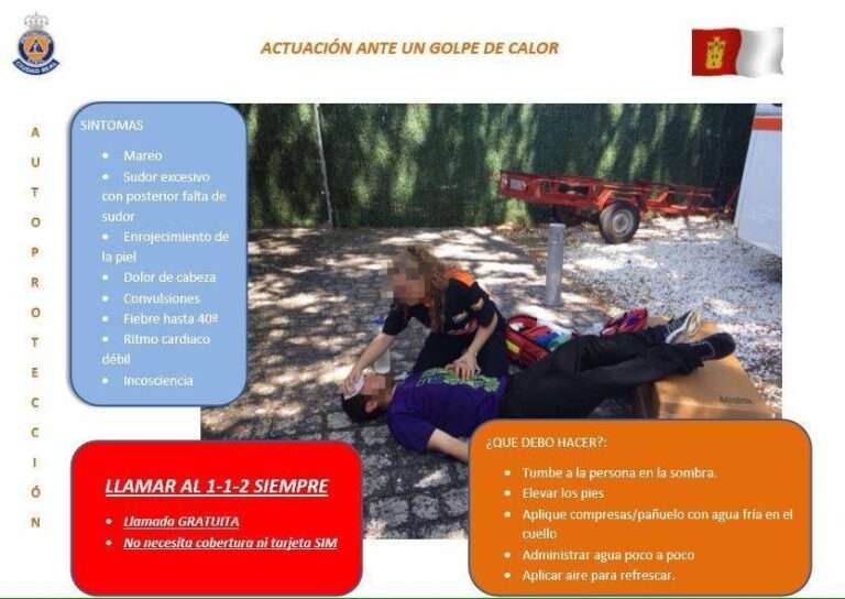 ¿Cómo actuar antes un golpe de calor?