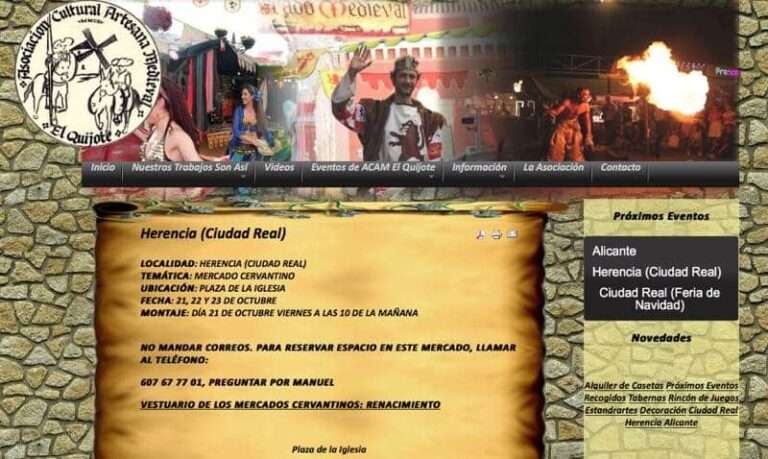 Mercadillo cervantino en Herencia