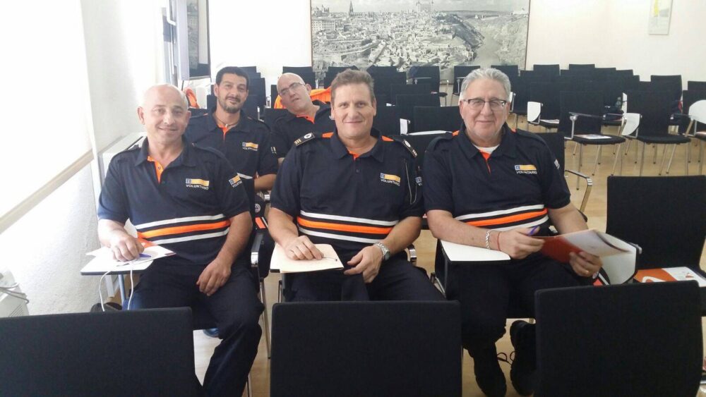 Protección Civil de Herencia formándose. Foto Twitter Alcalde