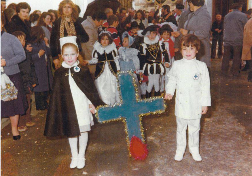 Jinetas de Carnaval de Herencia "entrando a ofrecer". Años 1980 11