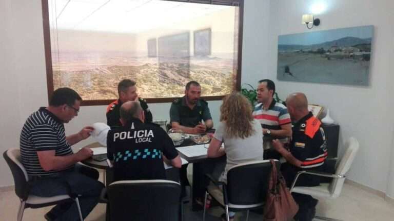 Reunión Junta Local de Seguridad de Herencia por Concierto de Melendi