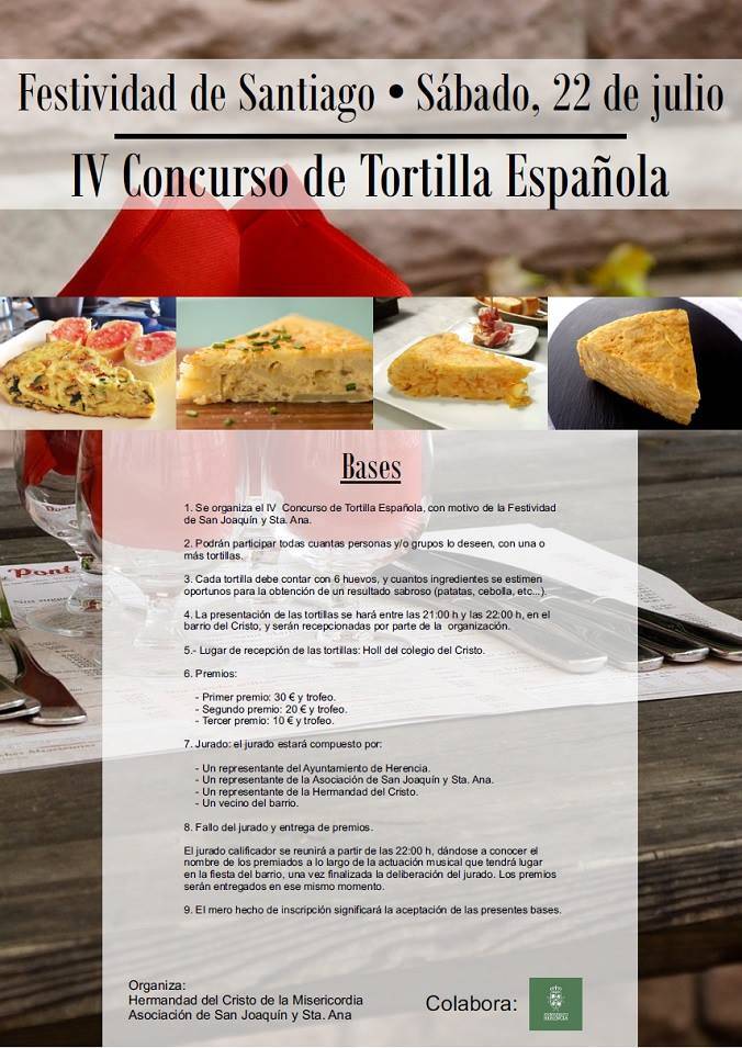 IV Concurso de Tortilla Española el 22 de julio 1
