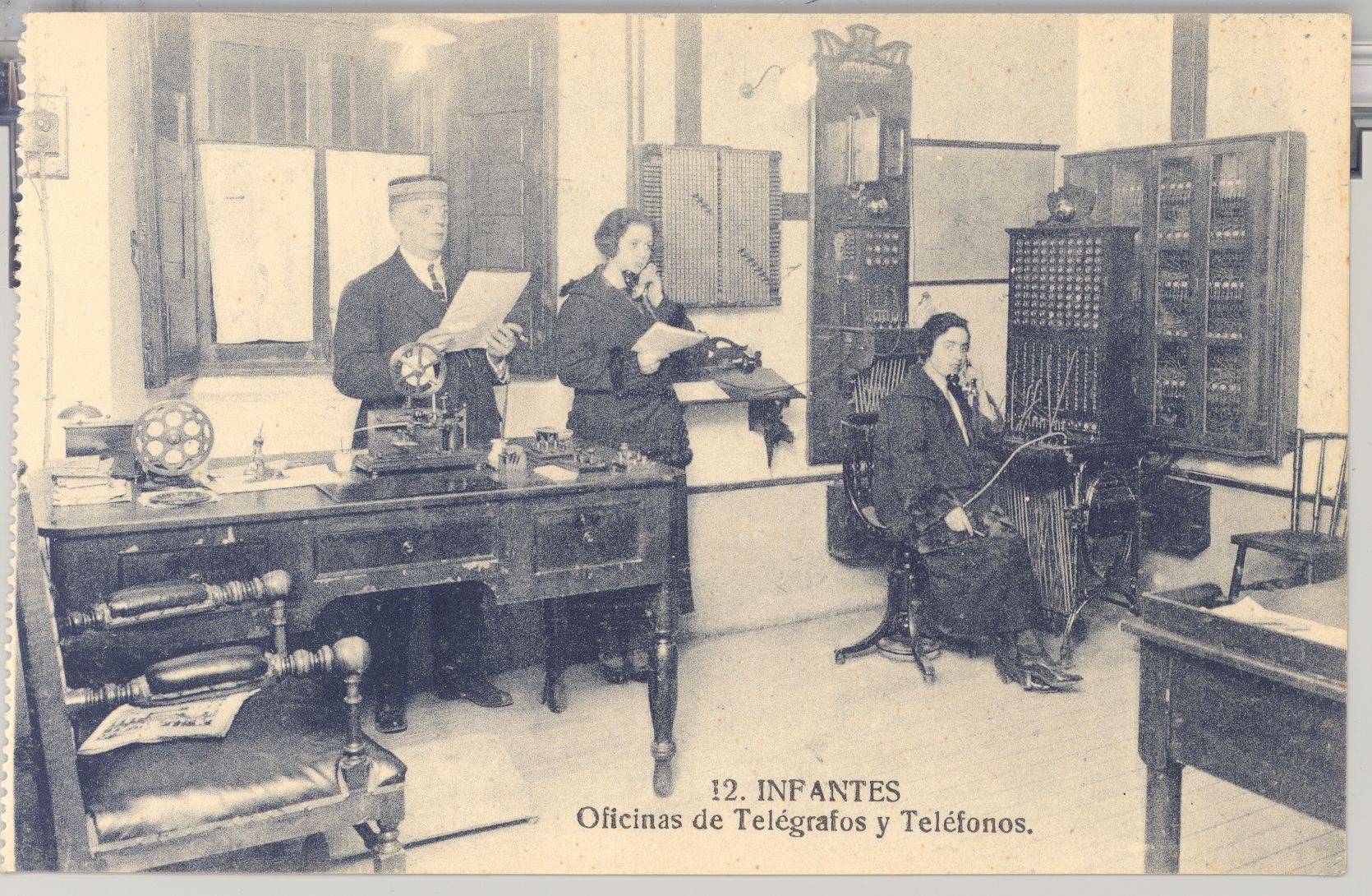 Infantes, Oficinas de telégrafos y teléfonos