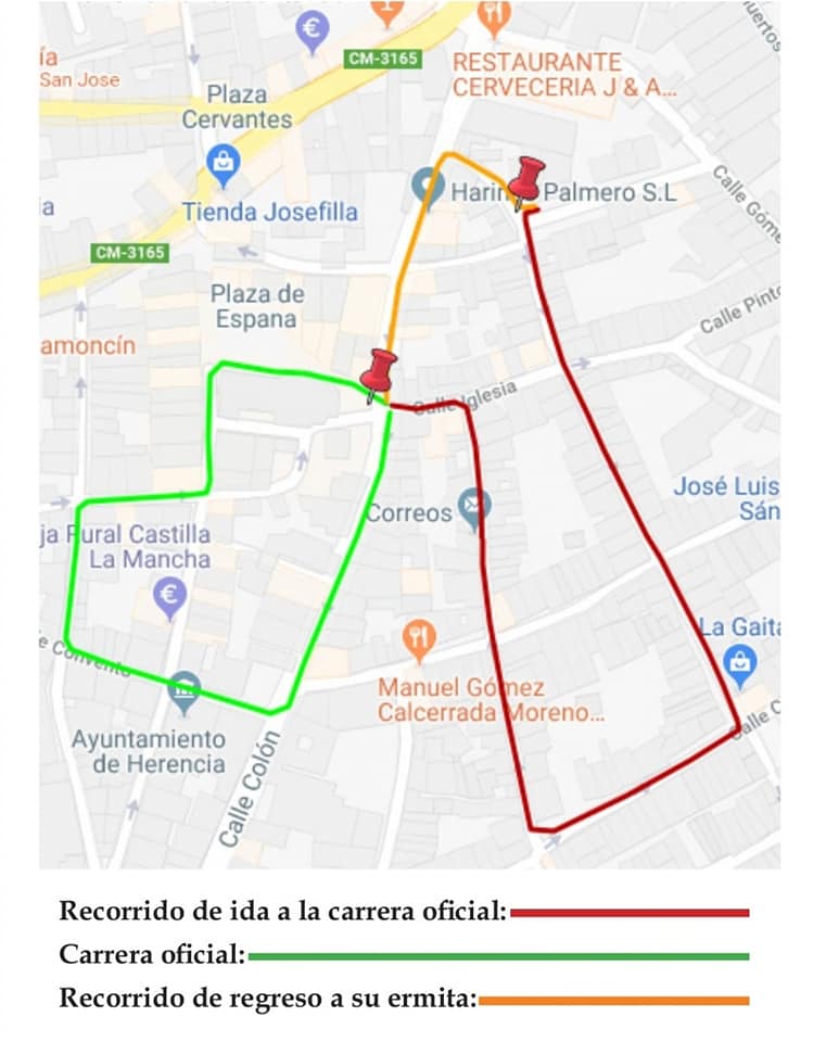 Recorridos y horarios de la procesión de la Pasión Procesión de la Pasión Jueves Santo Recorrido hermandad de El Santo plano - Recorridos y horarios de la procesión de la Pasión
