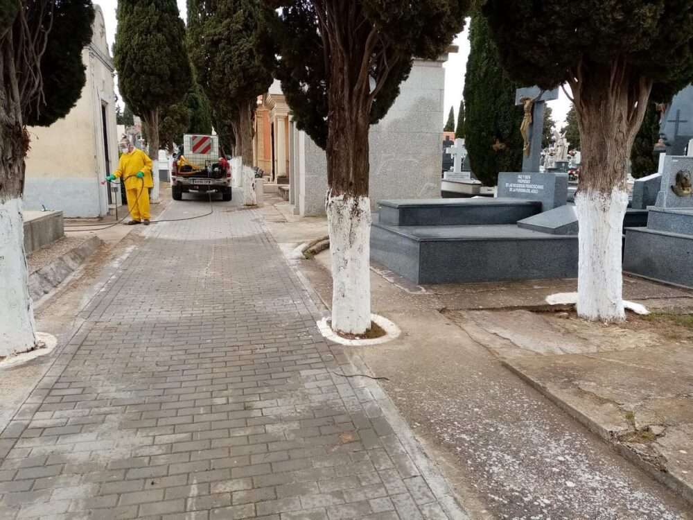 Continúan los trabajos de desinfección y el reparto de mascarillas y guantes 5