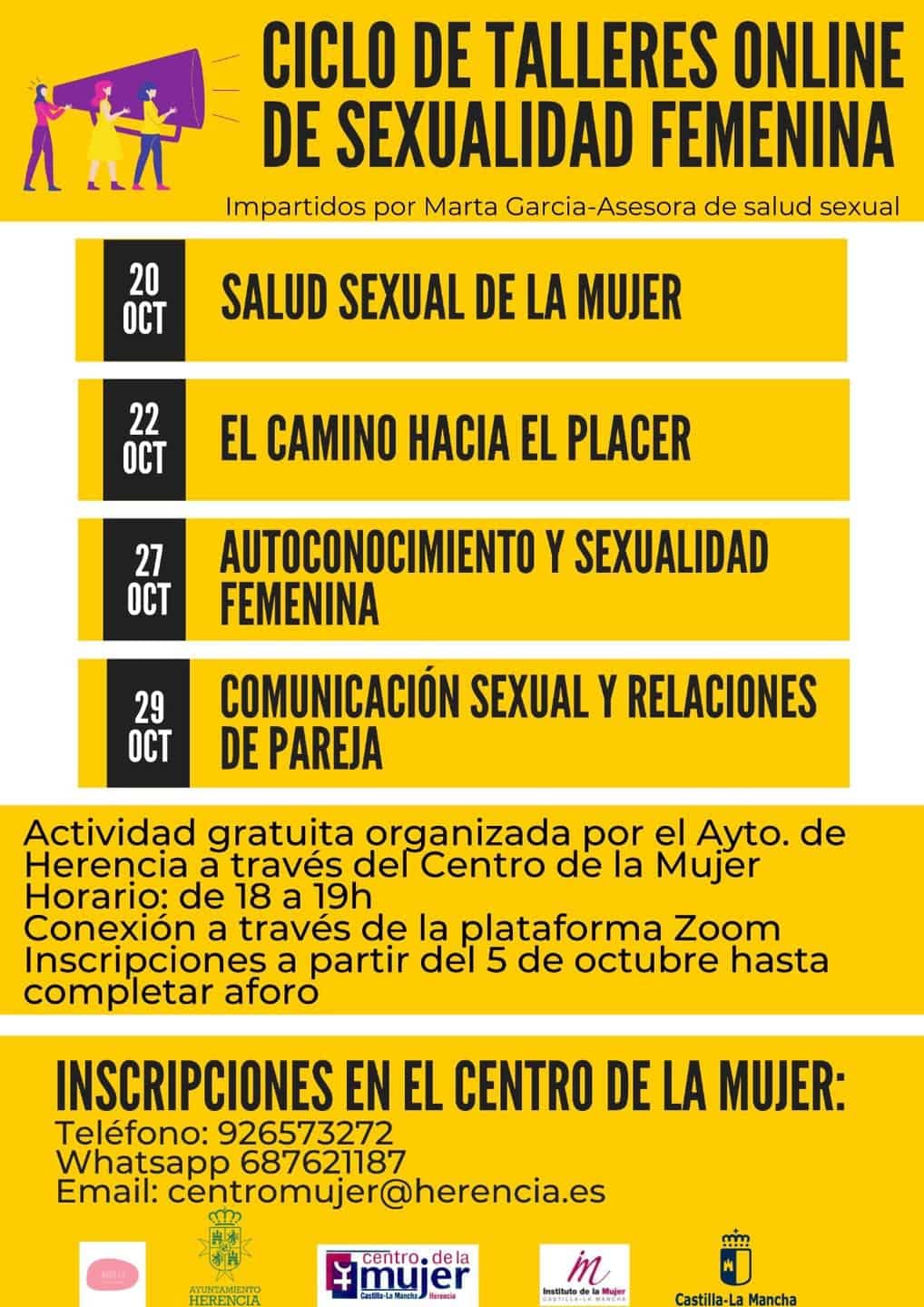 Ciclo de Talleres online sobre sexualidad femenina en Herencia 3
