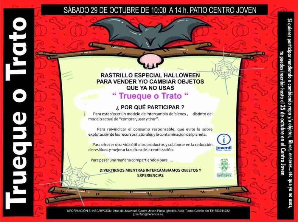 El Centro Joven de Herencia prepara su semana más terrorífica 2