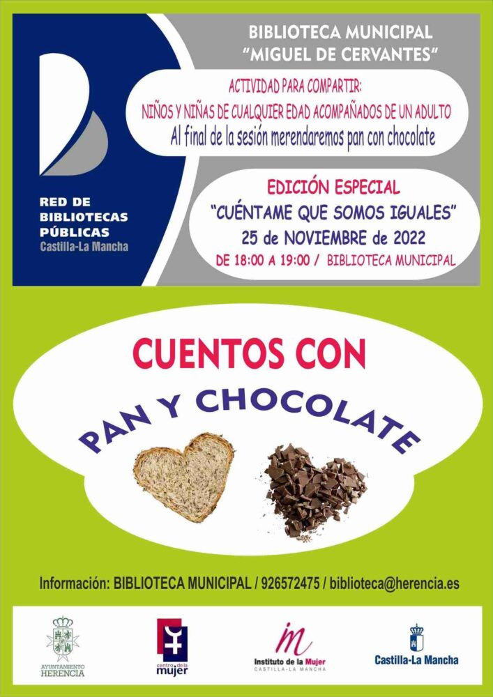 Especial de Cuentos con pan y chocolate el 25N en Herencia