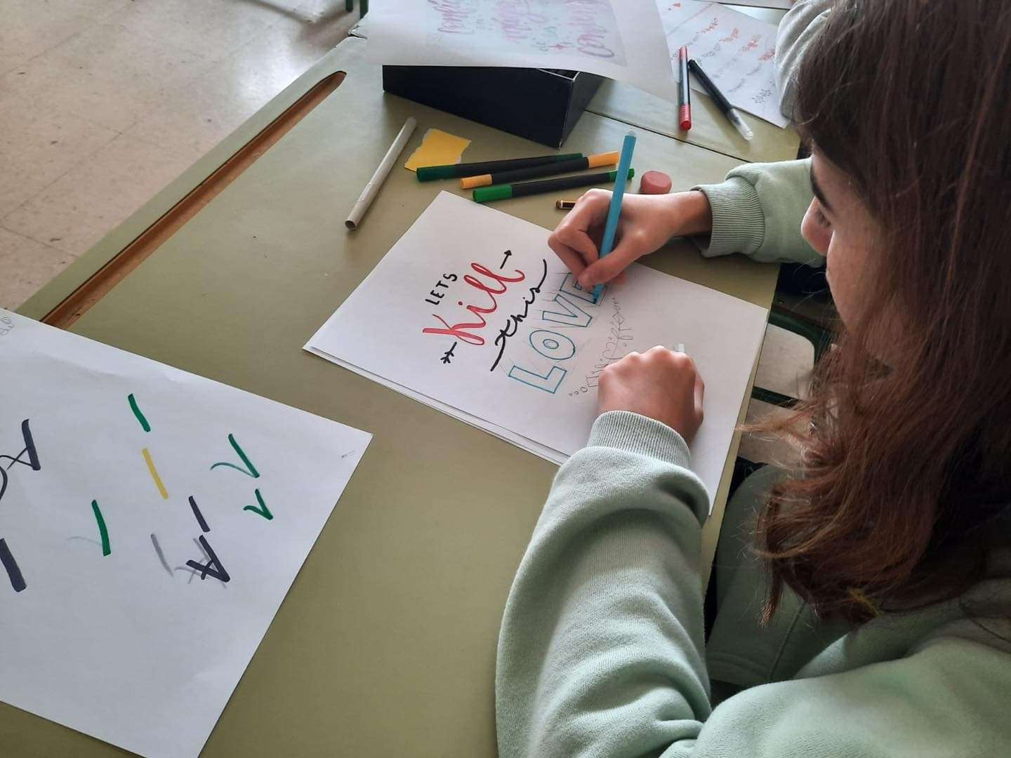 Joven Lettering Taller de Lettering en el Centro Joven de Herencia