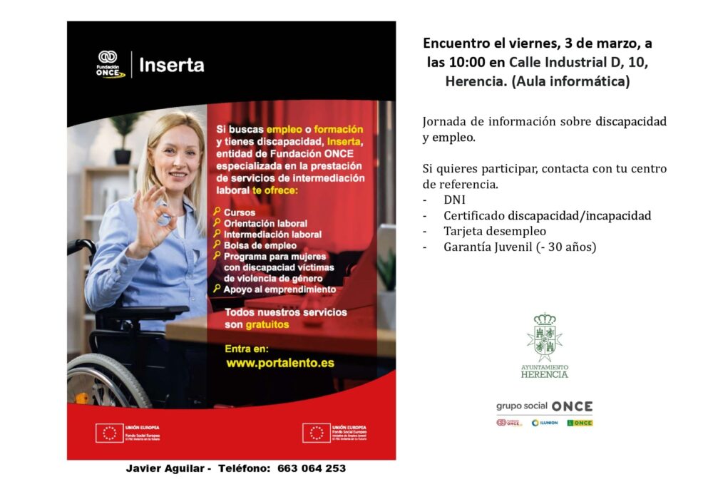 Jornada sobre recursos de empleo y formación para personas con discapacidad 1