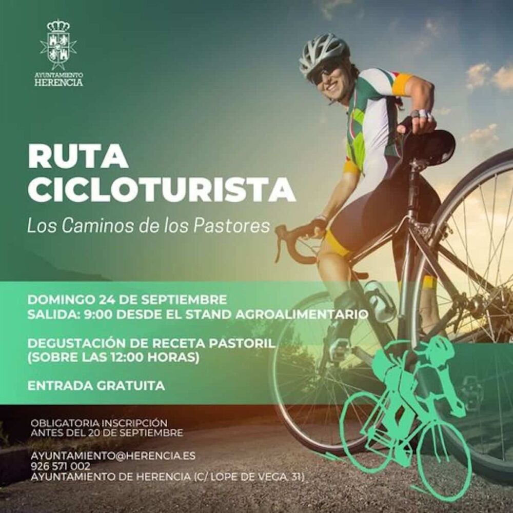 La Ruta Cicloturista "Los Caminos de los Pastores" se celebrará el 24 de septiembre 1