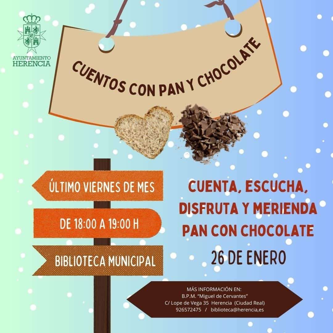 Vuelven los Cuentos con pan y chocolate de la Biblioteca de Herencia